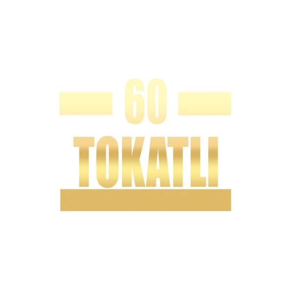 60 Tokatlı Araba Sticker 17x17 Cm Gold ürün görseli 1
