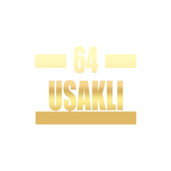 64 Uşaklı Araba Sticker 17x17 Cm Gold ürün görseli 1