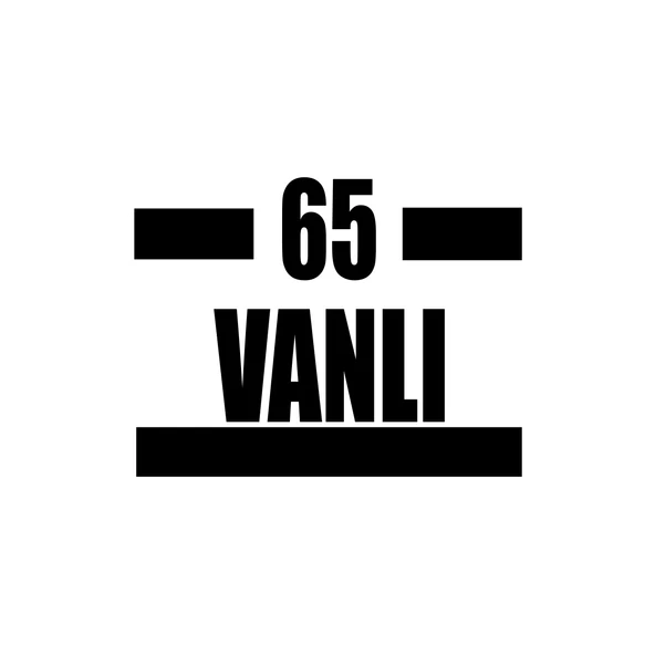 65 Vanlı Araba Sticker 17x17 Cm Siyah ürün görseli 1