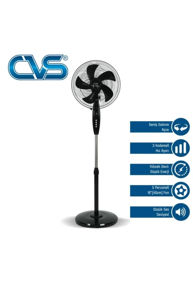 Cvs Dn 91035 16'' 55 Watt Ayaklı Vantilatör ürün görseli 1