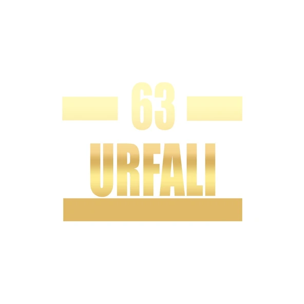 63 Urfalı Araba Sticker 17x17 Cm Gold ürün görseli 1