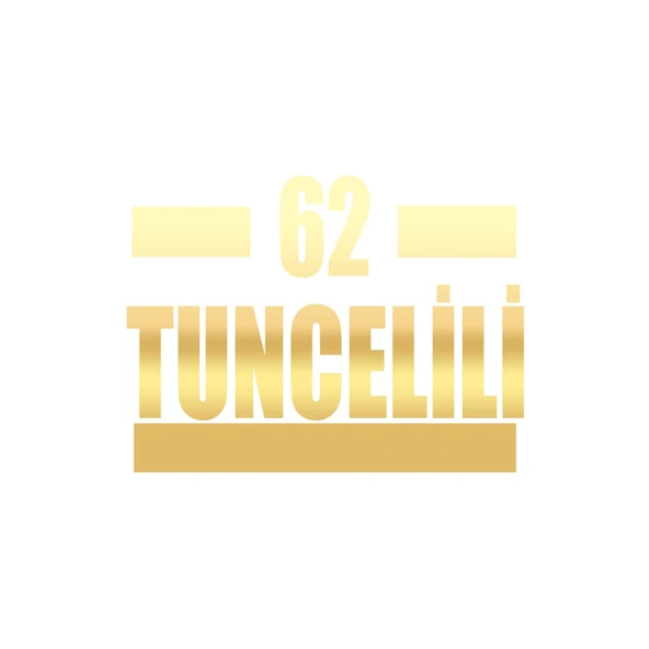 62 Tuncelili Araba Sticker 17x17 Cm Gold ürün görseli 1
