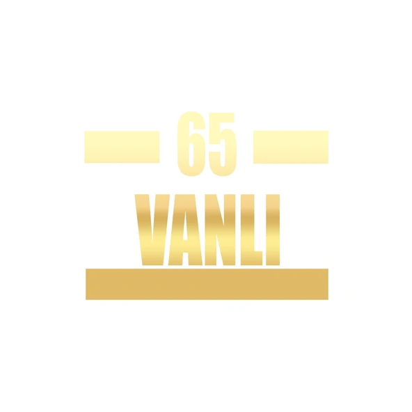 65 Vanlı Araba Sticker 17x17 Cm Gold ürün görseli 1