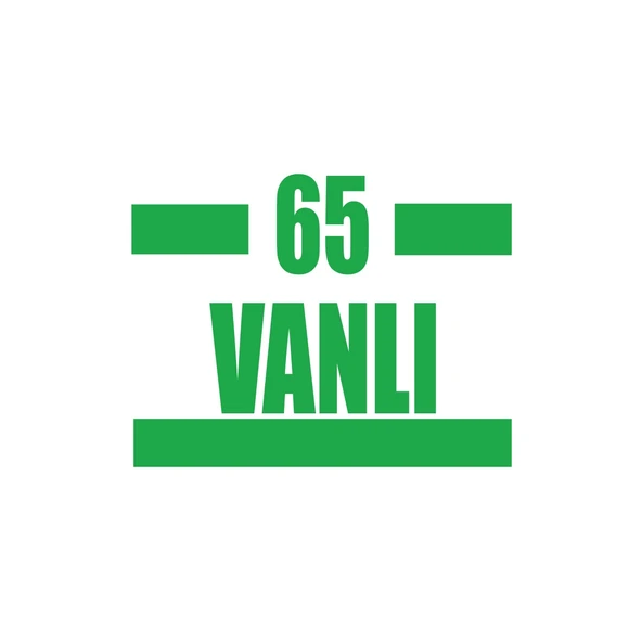65 Vanlı Araba Sticker 17x17 Cm Yeşil ürün görseli 1
