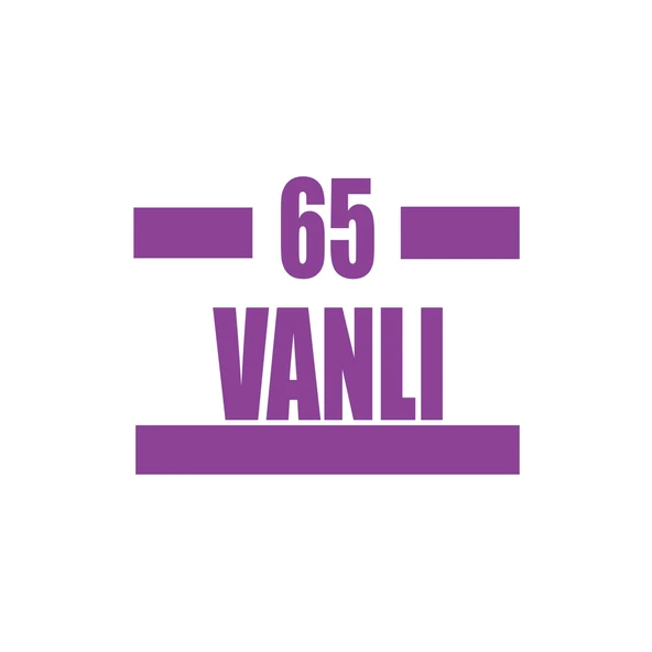 65 Vanlı Araba Sticker 17x17 Cm Mor ürün görseli 1