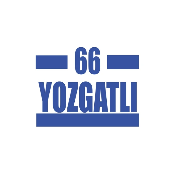 66 Yozgatlı Araba Sticker 17x17 Cm Mavi ürün görseli 1