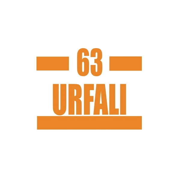 63 Urfalı Araba Sticker 17x17 Cm Turuncu ürün görseli 1
