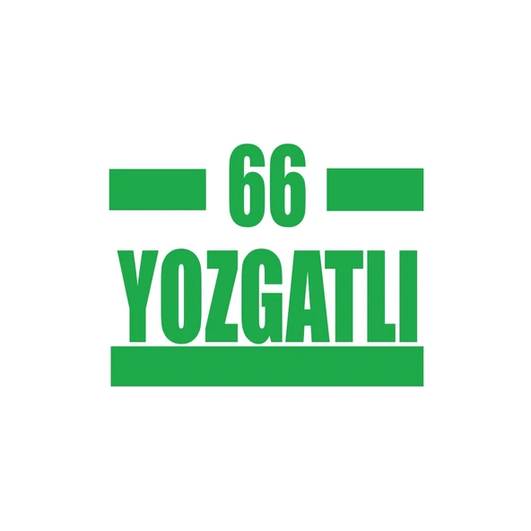 66 Yozgatlı Araba Sticker 17x17 Cm Yeşil ürün görseli 1