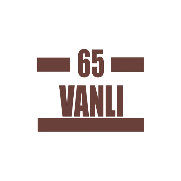 65 Vanlı Araba Sticker 17x17 Cm Kahverengi ürün görseli 1