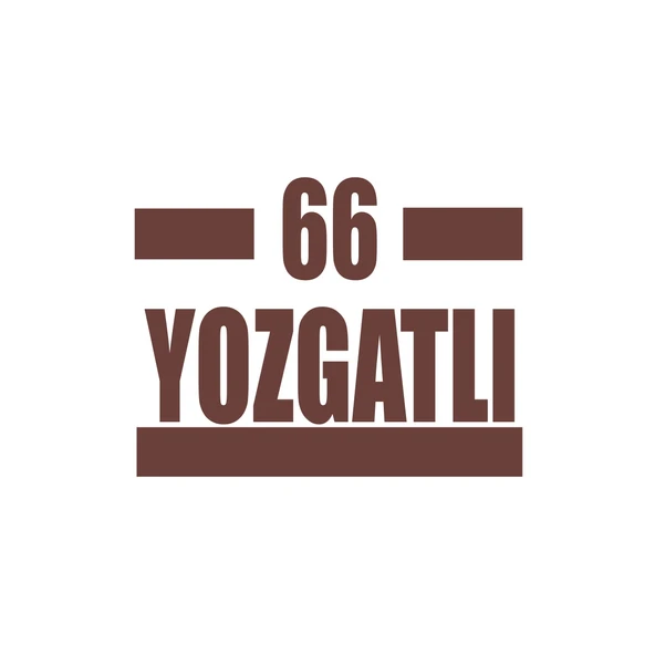 66 Yozgatlı Araba Sticker 17x17 Cm Kahverengi ürün görseli 1