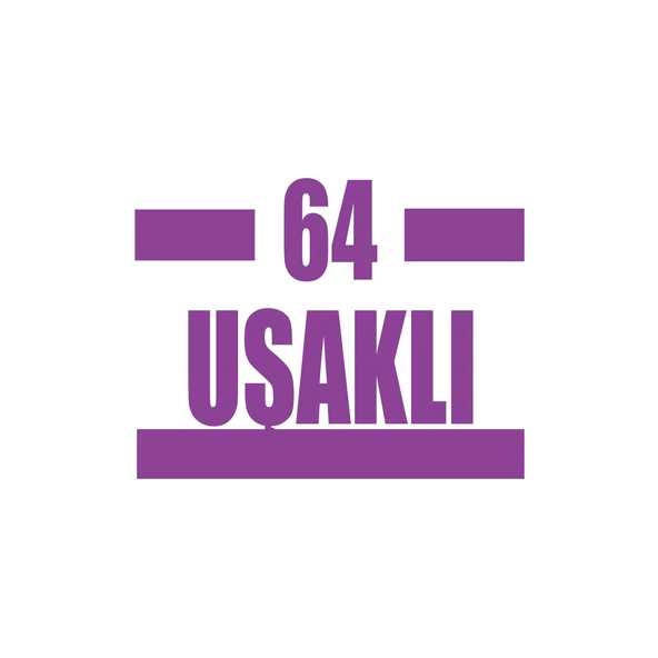 64 Uşaklı Araba Sticker 17x17 Cm Mor ürün görseli 1