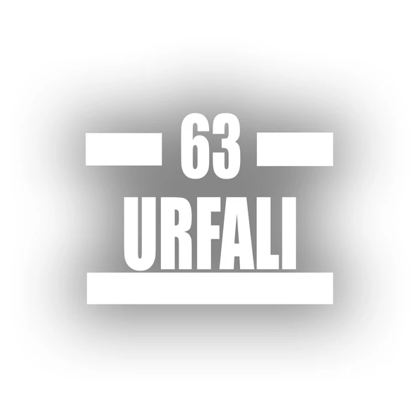 63 Urfalı Araba Sticker 17x17 Cm Beyaz ürün görseli 1