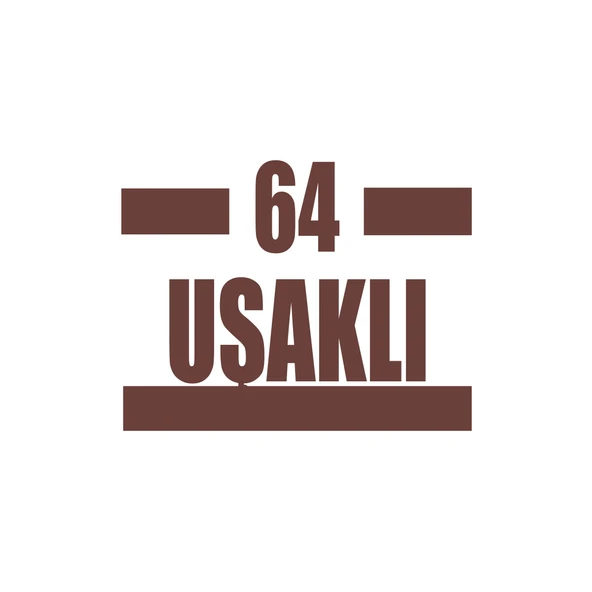 64 Uşaklı Araba Sticker 17x17 Cm Kahverengi ürün görseli 1