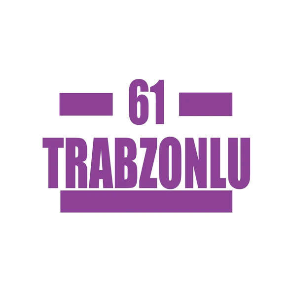 61 Trabzonlu Araba Sticker 17x17 Cm Mor ürün görseli 1