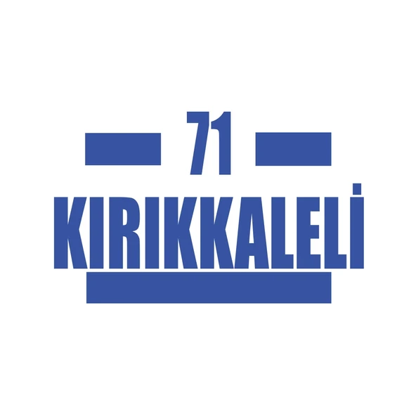71 Kırıkkaleli Araba Sticker 17x17 Cm Mavi ürün görseli 1