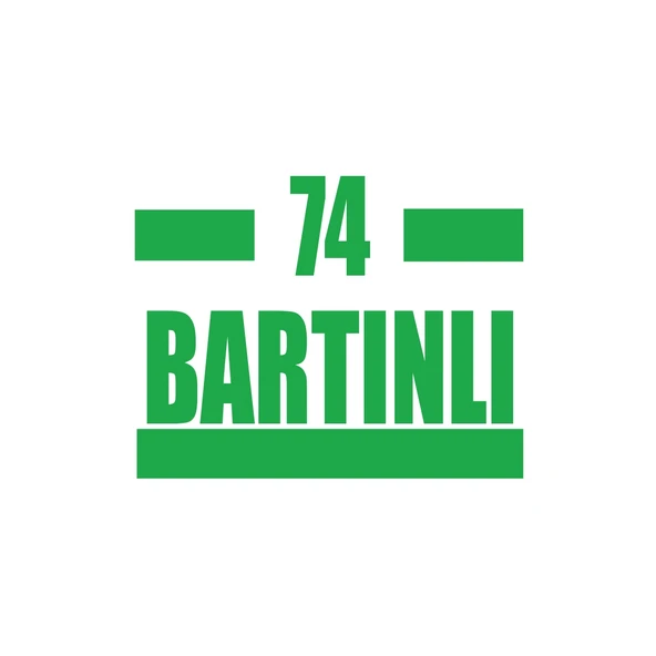 74 Bartınlı Araba Sticker 17x17 Cm Yeşil ürün görseli 1