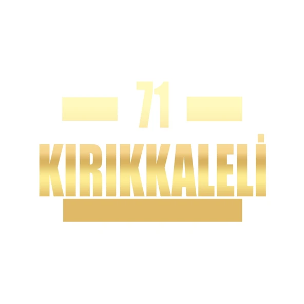 71 Kırıkkaleli Araba Sticker 17x17 Cm Gold ürün görseli 1