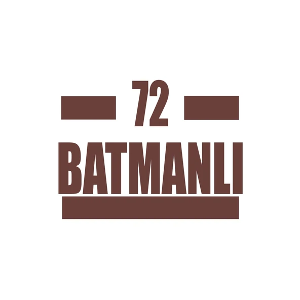 72 Batmanlı Araba Sticker 17x17 Cm Kahverengi ürün görseli 1