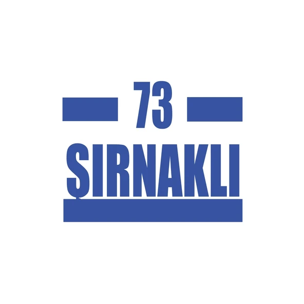 73 Şırnaklı Araba Sticker 17x17 Cm Mavi ürün görseli 1