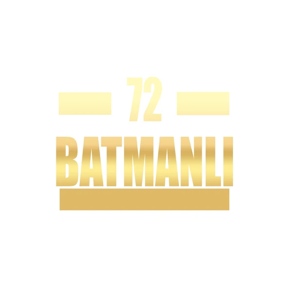 72 Batmanlı Araba Sticker 17x17 Cm Gold ürün görseli 1