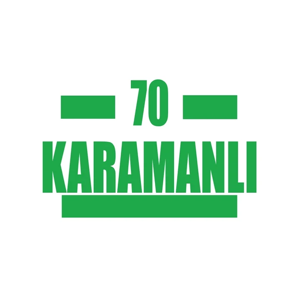 70 Karamanlı Araba Sticker 17x17 Cm Yeşil ürün görseli 1