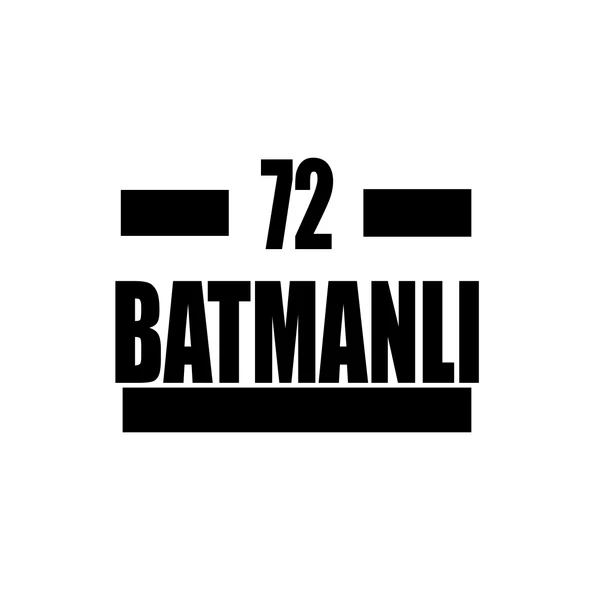 72 Batmanlı Araba Sticker 17x17 Cm Siyah ürün görseli 1