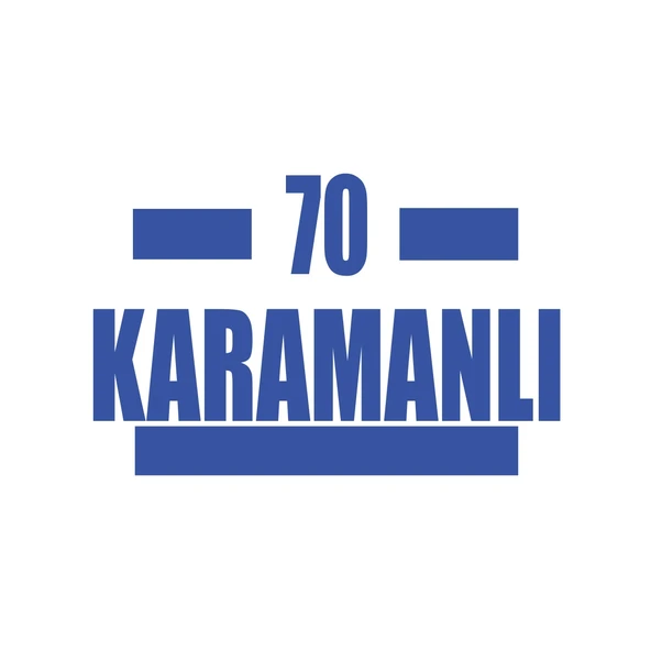 70 Karamanlı Araba Sticker 17x17 Cm Mavi ürün görseli 1