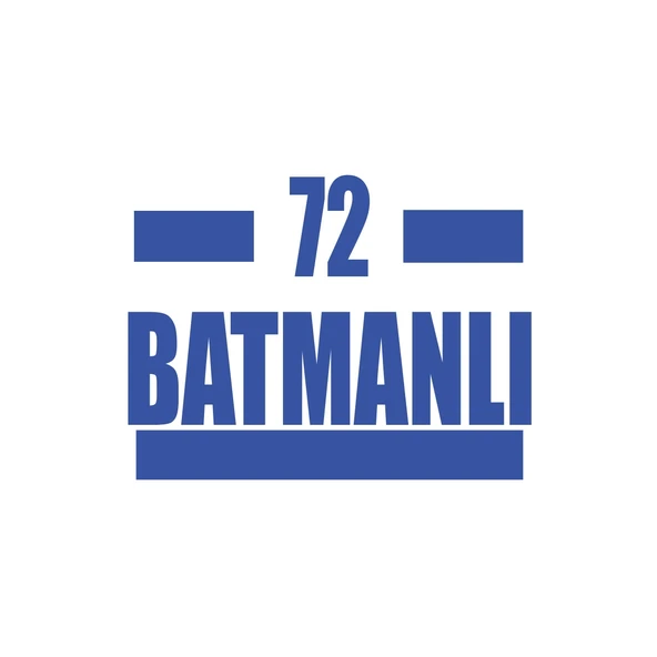 72 Batmanlı Araba Sticker 17x17 Cm Mavi ürün görseli 1
