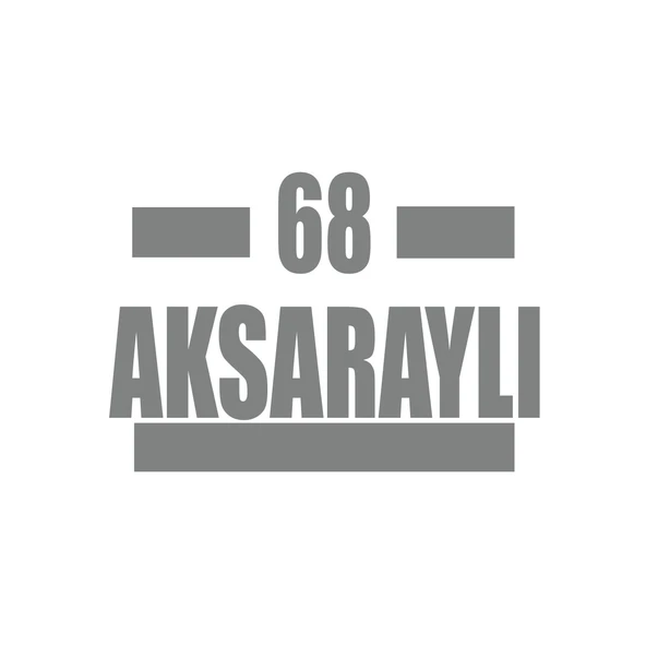 68 Aksaraylı Araba Sticker 17x17 Cm Gri ürün görseli 1