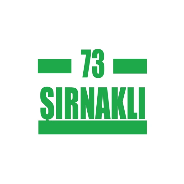 73 Şırnaklı Araba Sticker 17x17 Cm Yeşil ürün görseli 1