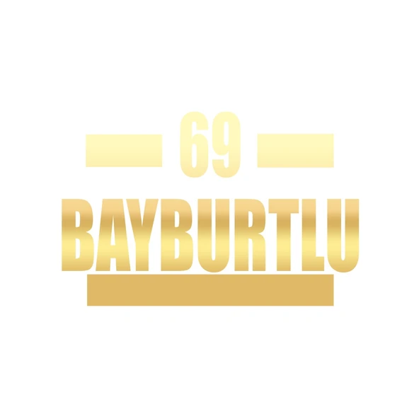 69 Bayburtlu Araba Sticker 17x17 Cm Gold ürün görseli 1