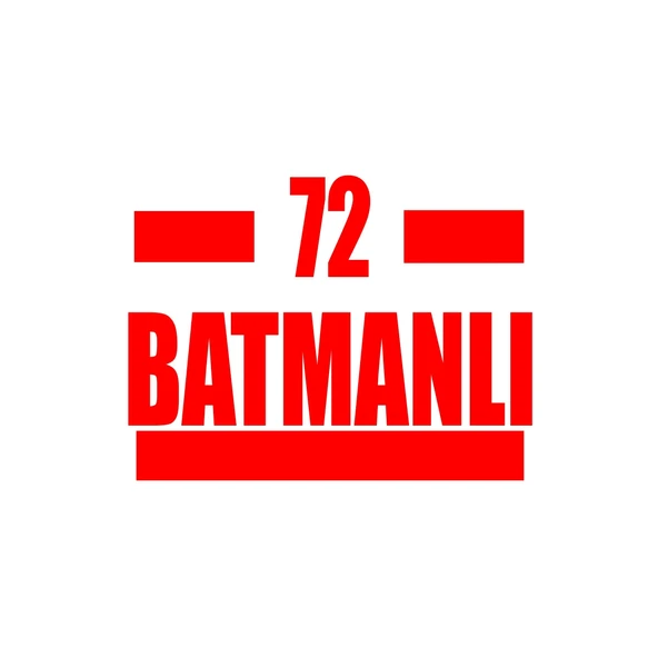 72 Batmanlı Araba Sticker 17x17 Cm Kırmızı ürün görseli 1
