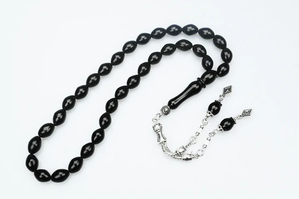 BlackCraft Oltu Sıkma Sade Tespih - Resim 12