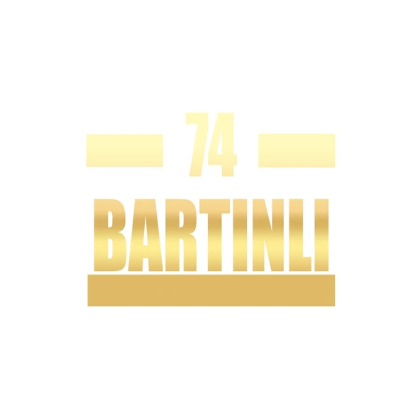 74 Bartınlı Araba Sticker 17x17 Cm Gold ürün görseli 1