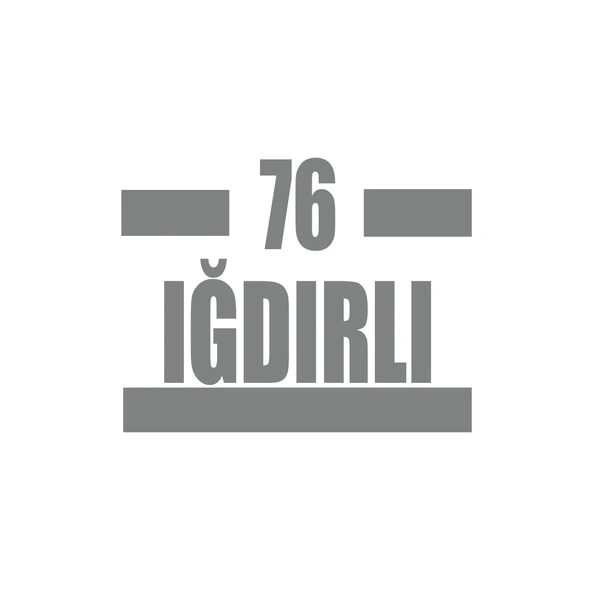 76 Iğdırlı Araba Sticker 17x17 Cm Gri ürün görseli 1