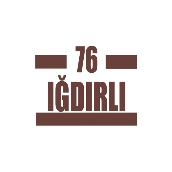 76 Iğdırlı Araba Sticker 17x17 Cm Kahverengi ürün görseli 1