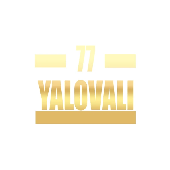 77 Yalovalı Araba Sticker 17x17 Cm Gold ürün görseli 1