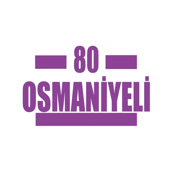 80 Osmaniyeli Araba Sticker 17x17 Cm Mor ürün görseli 1
