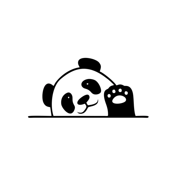 El Sallayan Panda Araba Sticker 17x17 Cm Siyah ürün görseli 1
