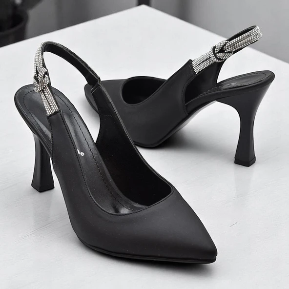 6509 9cm Kadın Topuklu Ayakkabı Stiletto Abiye Düğün Nişan Ayakkabısı ürün görseli 1