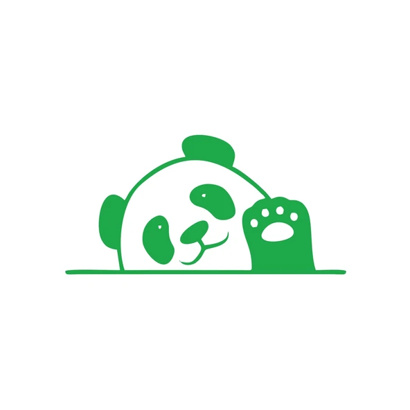 El Sallayan Panda Araba Sticker 17x17 Cm Yeşil ürün görseli 1