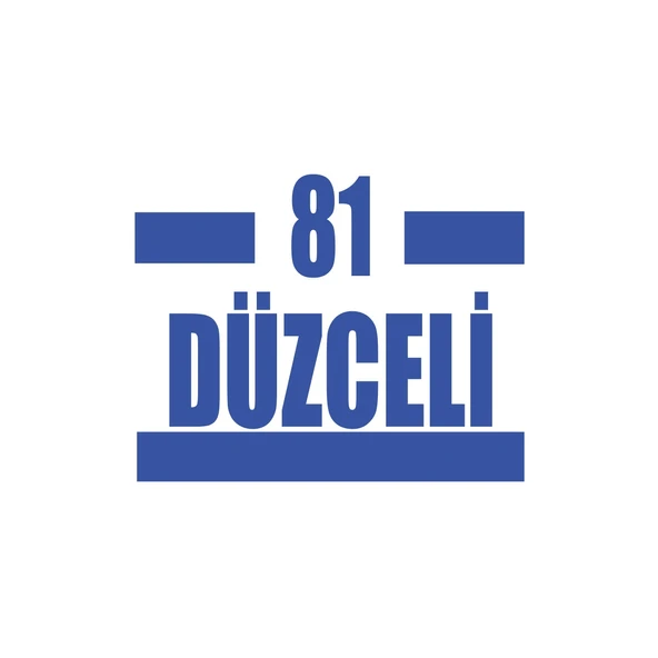 81 Düzceli Araba Sticker 17x17 Cm Mavi ürün görseli 1