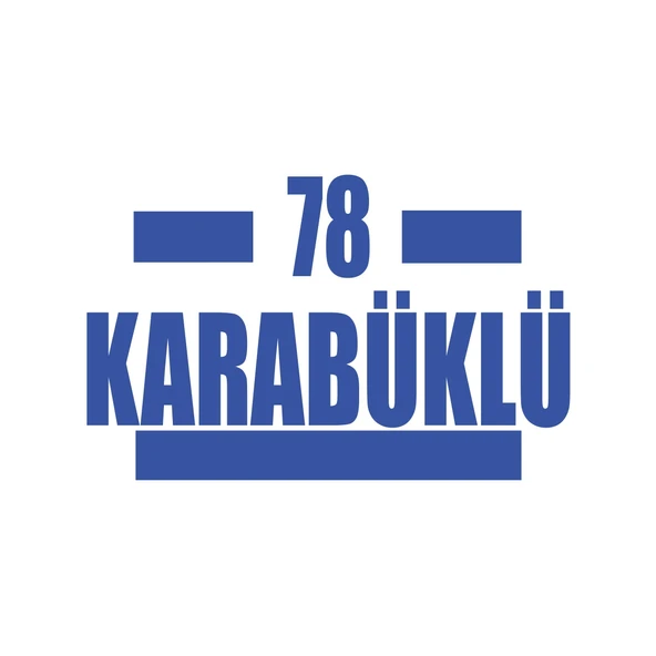 78 Karabüklü Araba Sticker 17x17 Cm Mavi ürün görseli 1