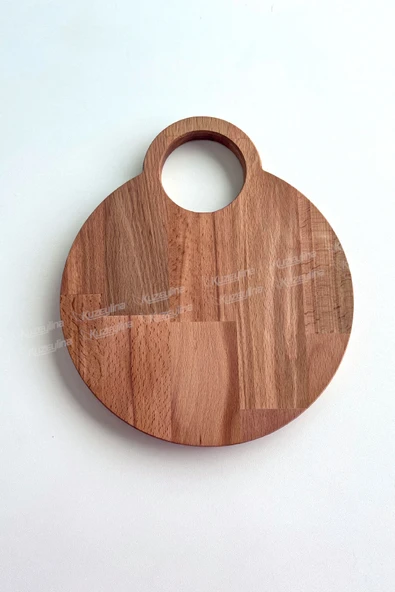 Ahşap Kesme Tahtası – Sunumluk Doğal Kayın Ağacı 30x26 cm ürün görseli 1