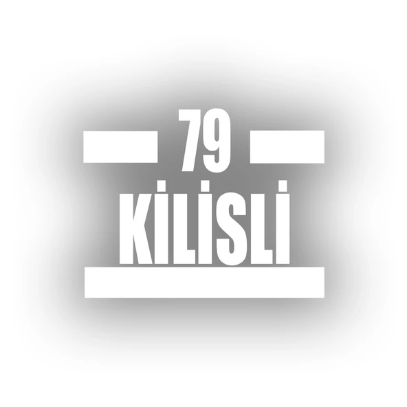 79 Kilisli Araba Sticker 17x17 Cm Beyaz ürün görseli 1