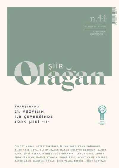 Olağan Şiir Dergi 44.Sayı Mayıs-Haziran 2025 ürün görseli 1