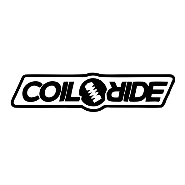 Coil Ride Araba Sticker 17x17 Cm Siyah ürün görseli 1