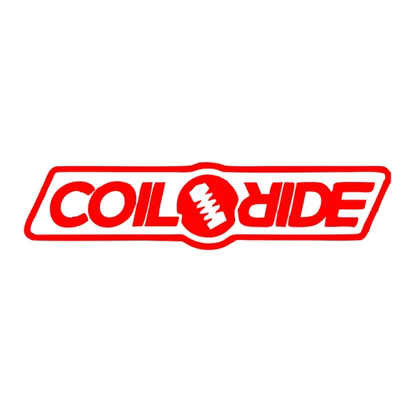Coil Ride Araba Sticker 17x17 Cm Kırmızı ürün görseli 1