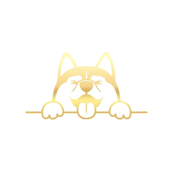 Tutunan Köpek Araba Sticker 17x17 Cm Gold ürün görseli 1