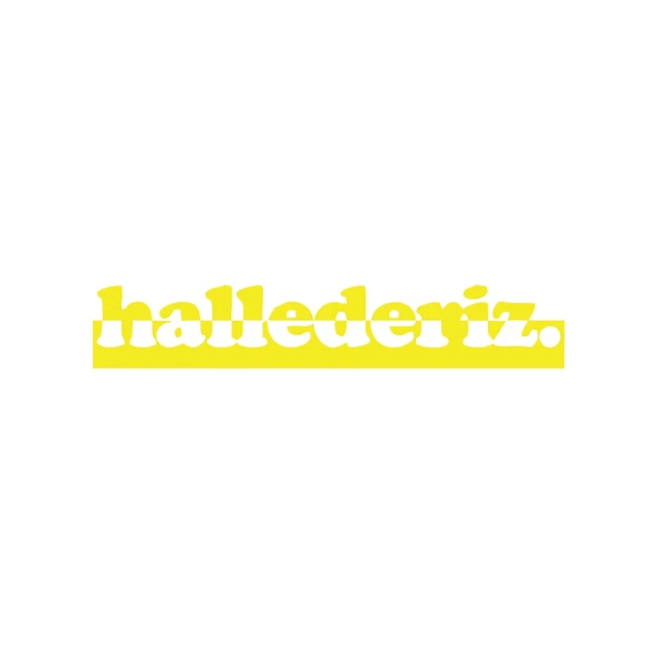 Hallederiz. Araba Sticker 17x17 Cm Sarı ürün görseli 1